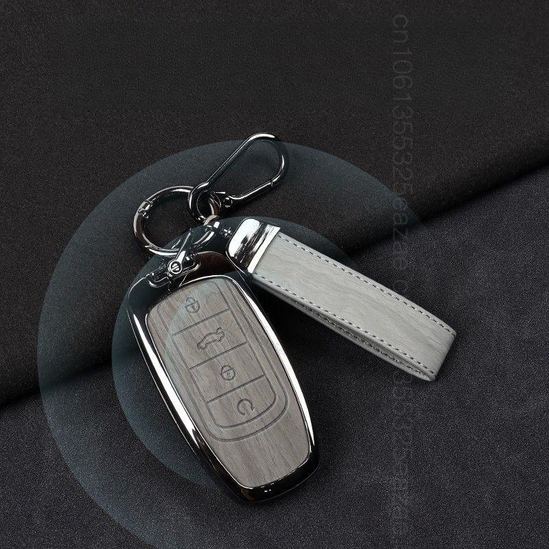 Alloy Style Car Key Case Cover Shell For Chery Tiggo 7 4 8 Pro Jaecoo J7 J6 J8 Omoda 5 9 C5 C9 E5 Ebro S800 S700 Phev Key Chain