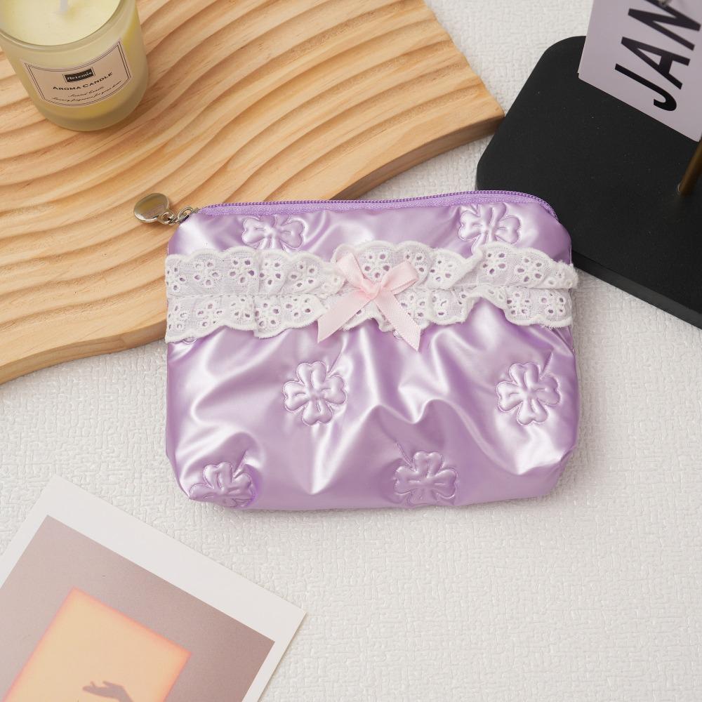 New Butterfly Lace Coin Purse Large Capacity Multipurpose Storage Bag Portable Earphone Bag Women
