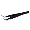 kads Elbow Anti-static Tweezers Manicure Black Curved Tweezers Nipper Rhinestone Picking Tool Nail Art Tools