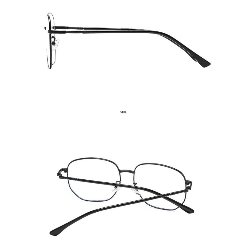 Women's Glasses Men's Fashion Large Frame Metal Glasses