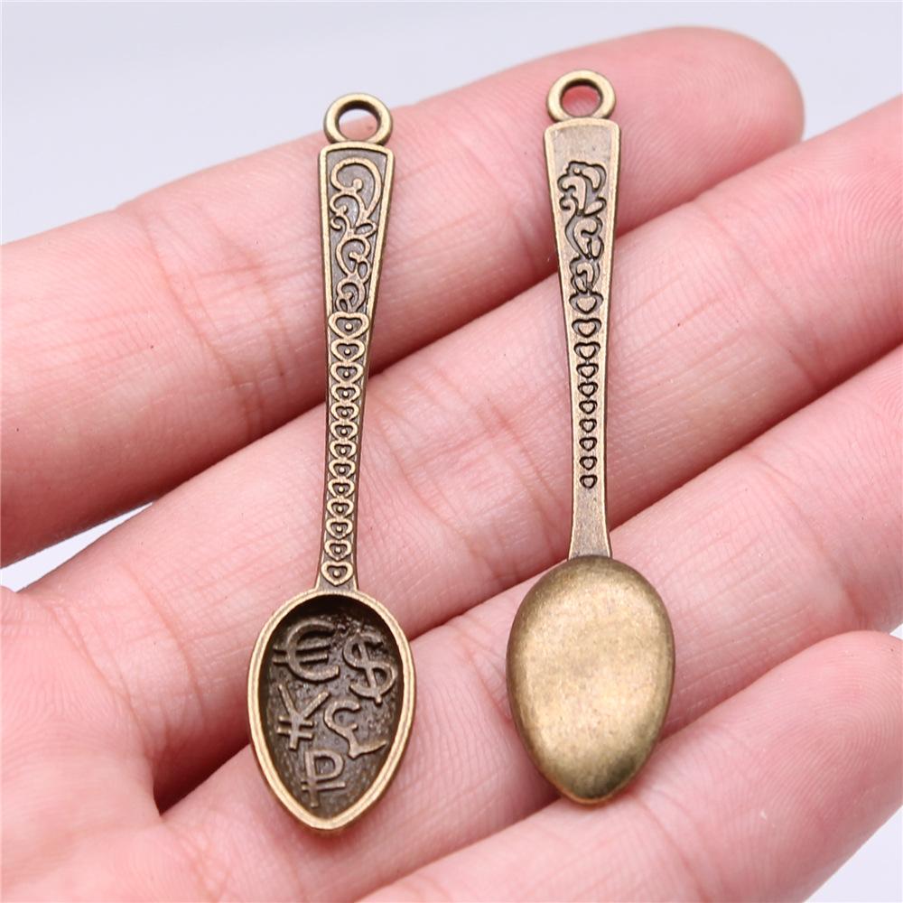 20pcs Tableware Dinnerware Dinner Set Dinner Service Knife Spoon Fork Charms For Jewelry Making DIY Crafts
