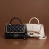 Bag for Women In Spring and Summer Fashionable and Versatile Texture Crossbody Bag Diamond Handheld Square Bag