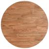 342959 vidaXL Dessus de table rond Marron clair Ø40x1,5 cm Bois chêne traité