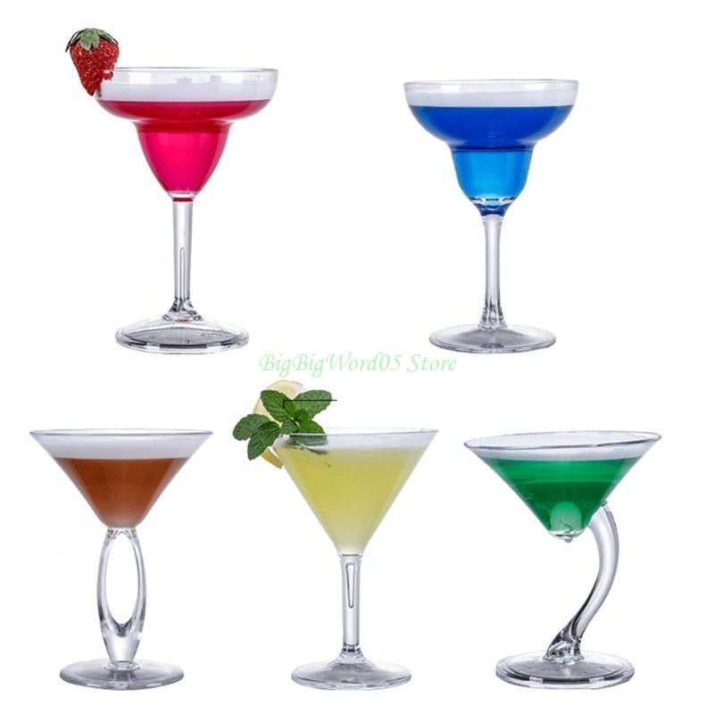 24TE Wine Cups Martinis Cups Acrylic Wine Cups Cocktails Mugs for Bar Restaurant