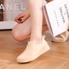 Elegant shallow rain shoes women's fashion low-top short tube non-slip waterproof shoes kitchen work rubber shoes summer