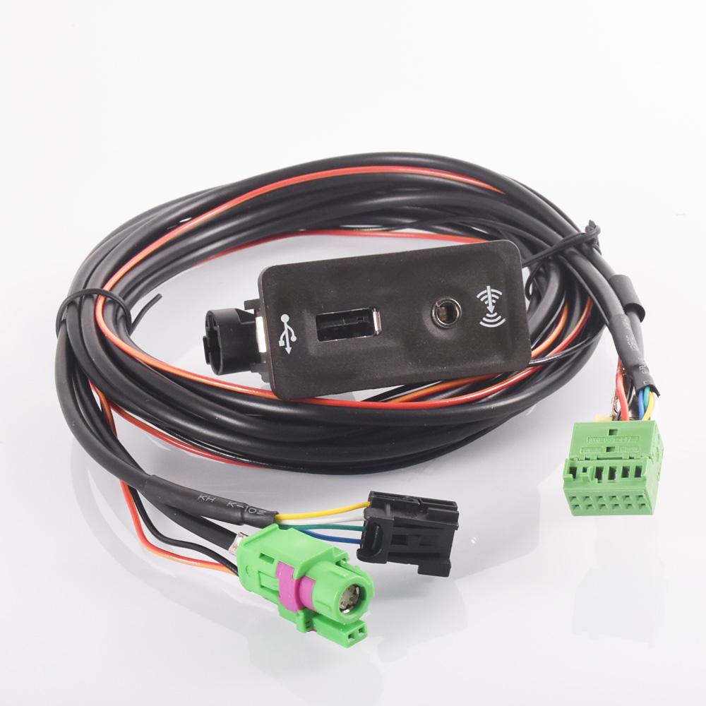 Car USB AUX in Plug Input Socket Adapter for vw passat Transporter Sharan Caddy Touran