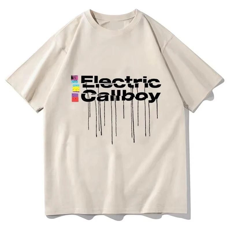 

Hip Pop Short Sleeve Electric Callboy T Shirts Print Clothing Prevalent Streetwear T Shirts Breathable Oneck Tshirts Unisex 4XL
