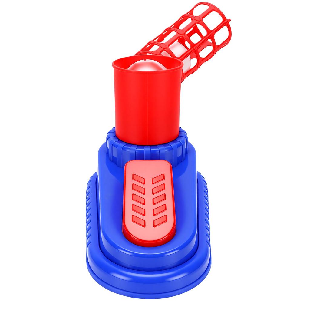 Kids Pitching Machine Toy Eye Catching Birthday Gift 2 In 1 Baseball Tennis Pitcher Toy For Backyard