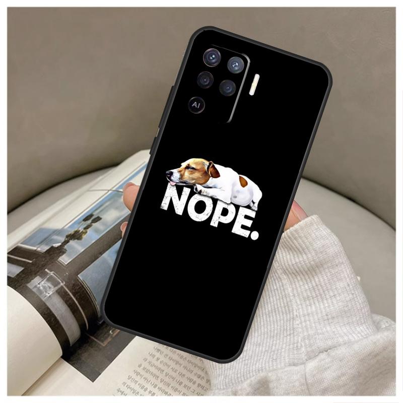Jack Russell Terrier Cute Puppy Dog For OPPO A74 A94 A54 A17 A77 A58 A78 A98 A15 A5 A9 A96 A76 A16 A52 A72 A79 A53S A57S Case