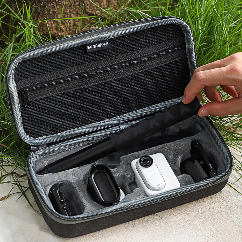 Tragbare Aufbewahrungstasche Stoßdämpfender Organizer-Koffer Kratzfeste Container-Aufbewahrungslösung für die 360 GO 3-Kamera