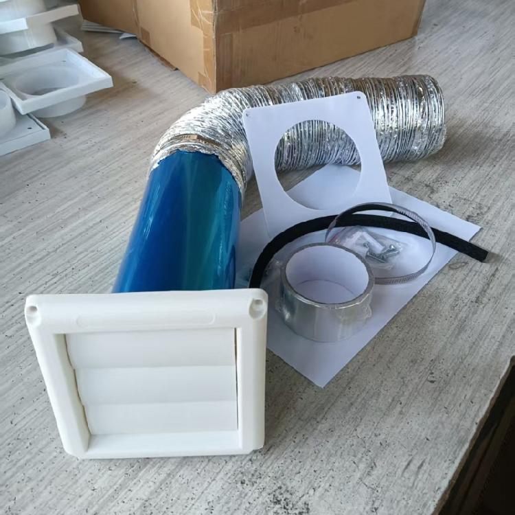 Universals 4inch Dryer Vent Kits Extracts Valves Duct Grills Cover Dryer Vent Wall Plate With Hose for Bathroom Exhaust Fan