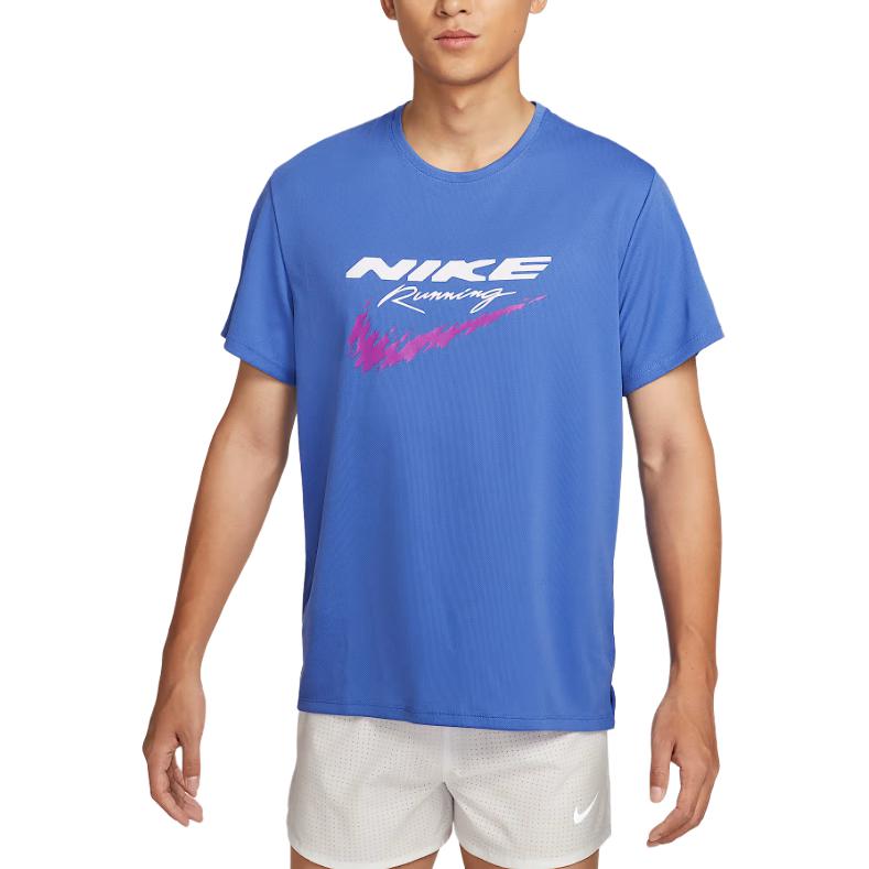 

Nike Logo Crew Neck Pullover Short Sleeve T-Shirt Men T-Shirts Comet-Blue HV2136-411 L