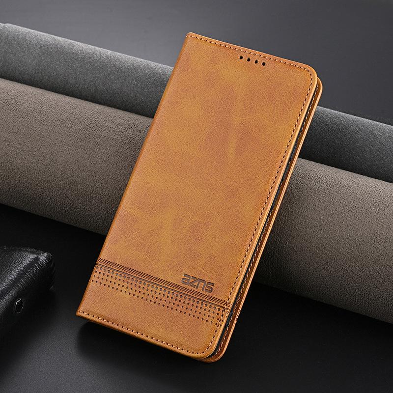 Suitable for 14 Xiaomi 15pro Phone Case with Magnetic Cow Pattern. 13xiaomi12 Full Package Shockproof 11T/10 Leather Case