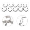 10Pcs Fixing Clips Spring Terry Clip Heavy Duty Base Tool Lamp Tube Clip Clamp Holders T8/T10 Pipes Clamp for 25mm/32mm Dia Tube