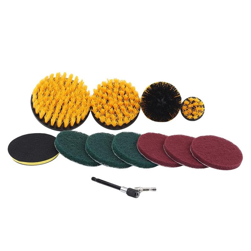 Furniture Cleaning Brush Electric Drill Brush Scrub Pads Shower Tile Polishing Tool 12Pcs