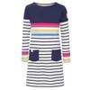 Lazy Jacks Girls Striped Jersey Long-Sleeved Dress