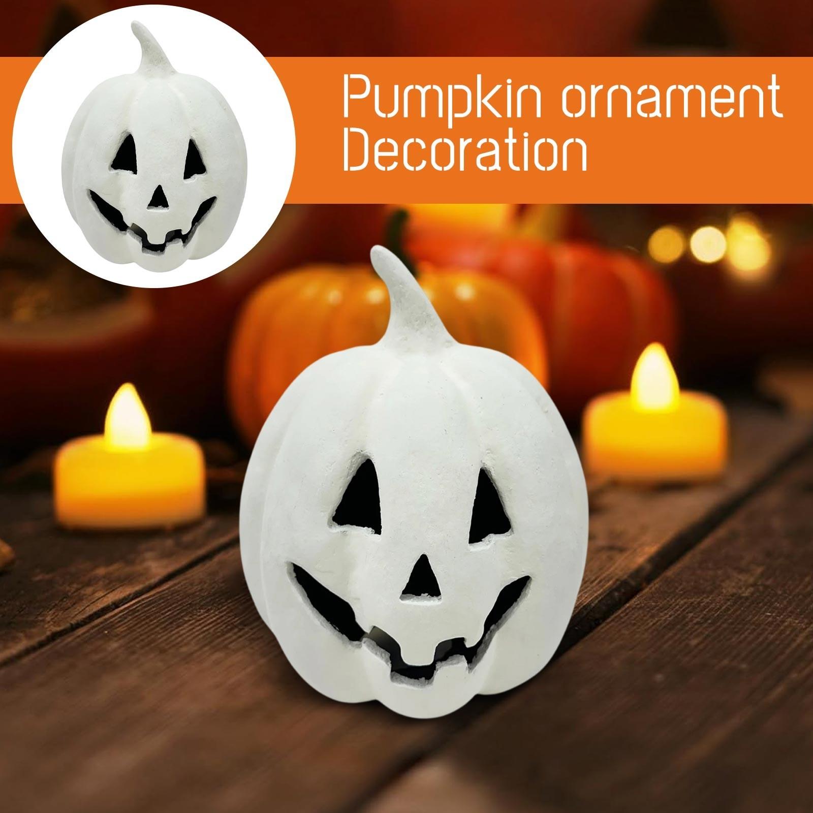 

Осенний декор - Украшения на Хэллоуин - Тыква для улицы и дома - Симпатичное украшение для стола на Хэллоуин, фестивальный декор для дома, крыльца, входной двери, каминной полки One Size белый
