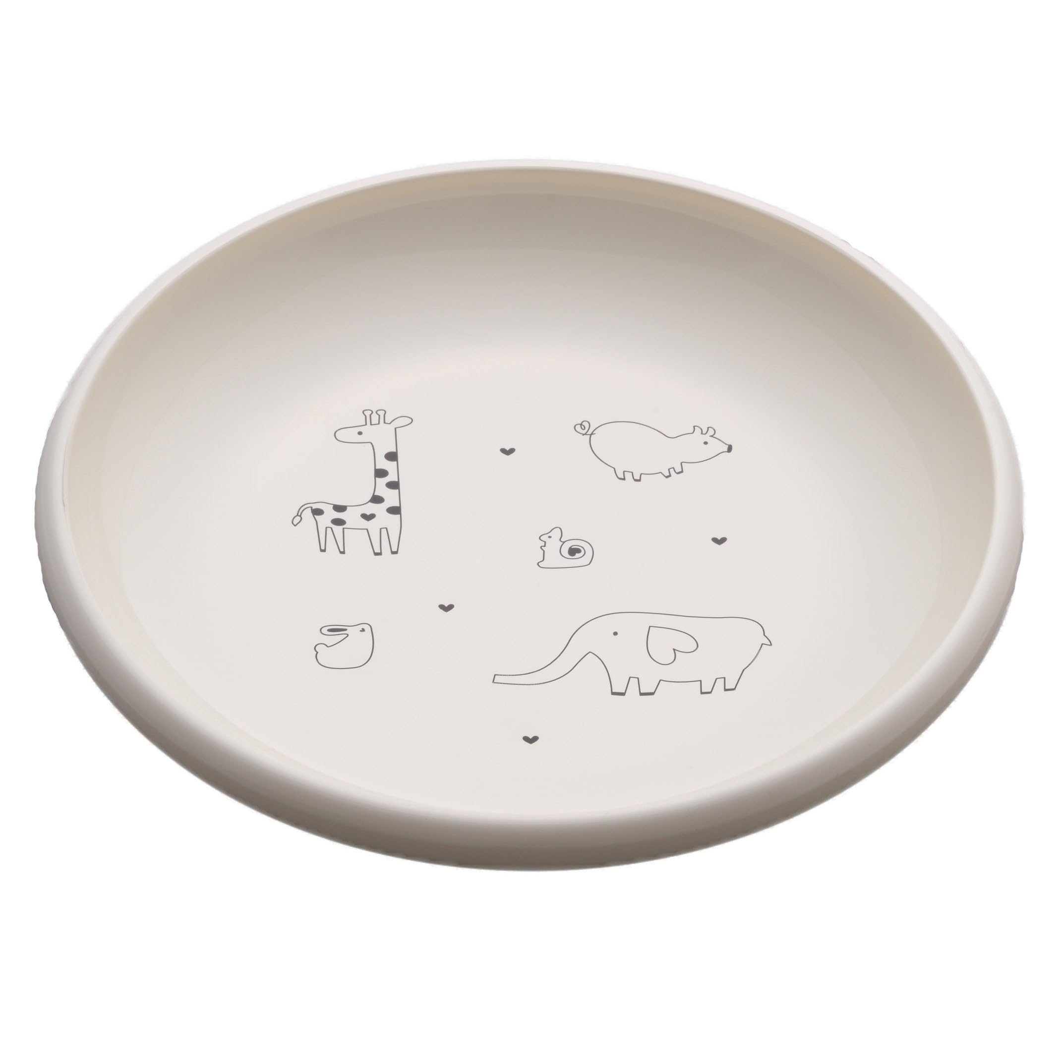 

Miyamoto Sangyo light and easy to scoop plate 1 Children s tableware, tableware, unbreakable, (animal pattern, piece) белый