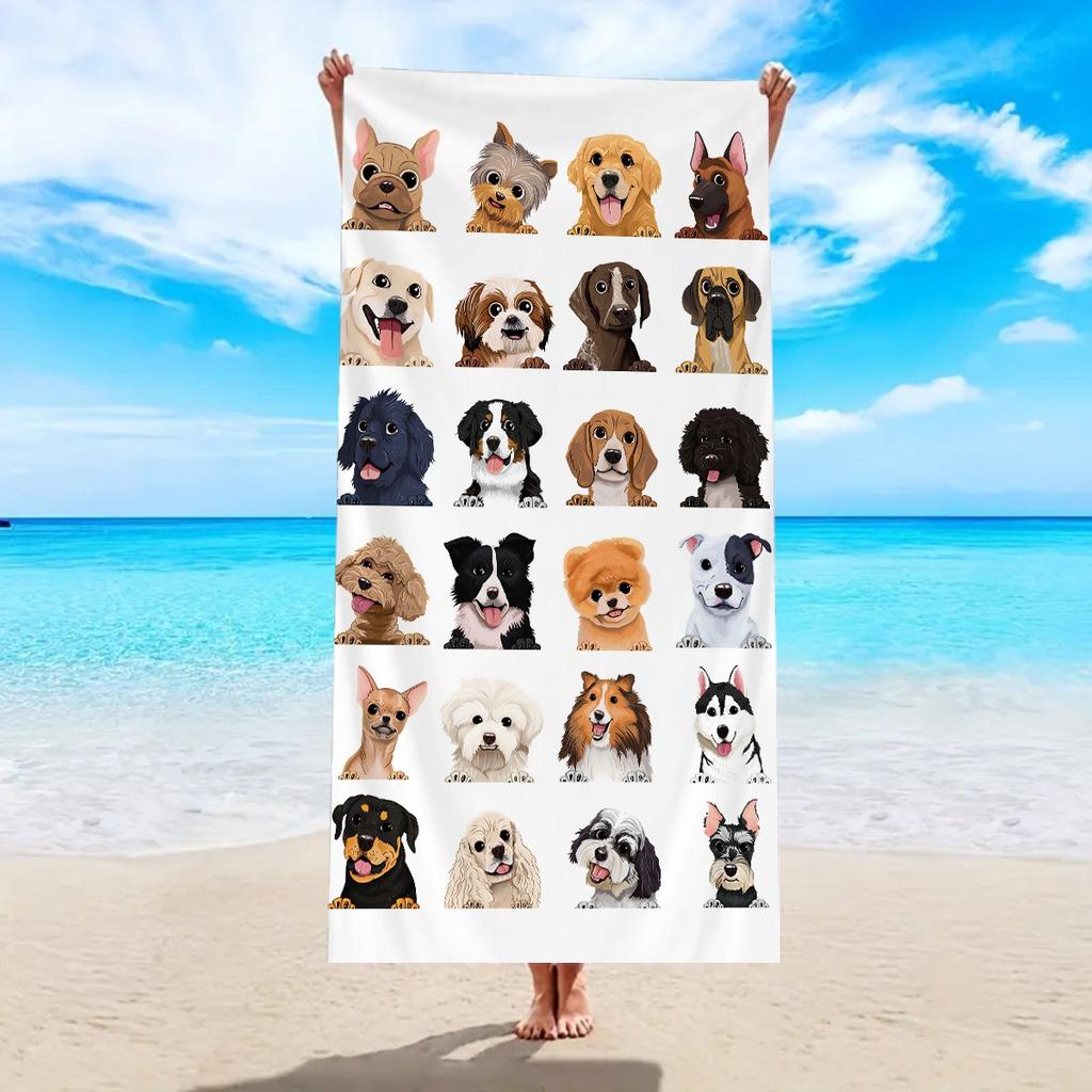Polyester Beach Towel Tropical Pink Flamingo Sunset Print Quick Dry Sand Free Large Bath Towel for Summer Swim Pool Vacation