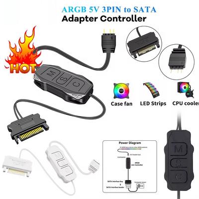 Light Strip ARGB Controller Cable Power Supply Extension Cord High Quality ARGB Mini Controller