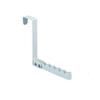 Collapsible No-Drill Over-Door Coat Hanger 5 Grooves Organizer Rack for Home Entryway Bathroom Scarves Keys Bags