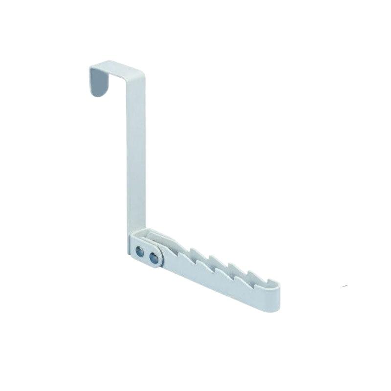 Collapsible No-Drill Over-Door Coat Hanger 5 Grooves Organizer Rack for Home Entryway Bathroom Scarves Keys Bags