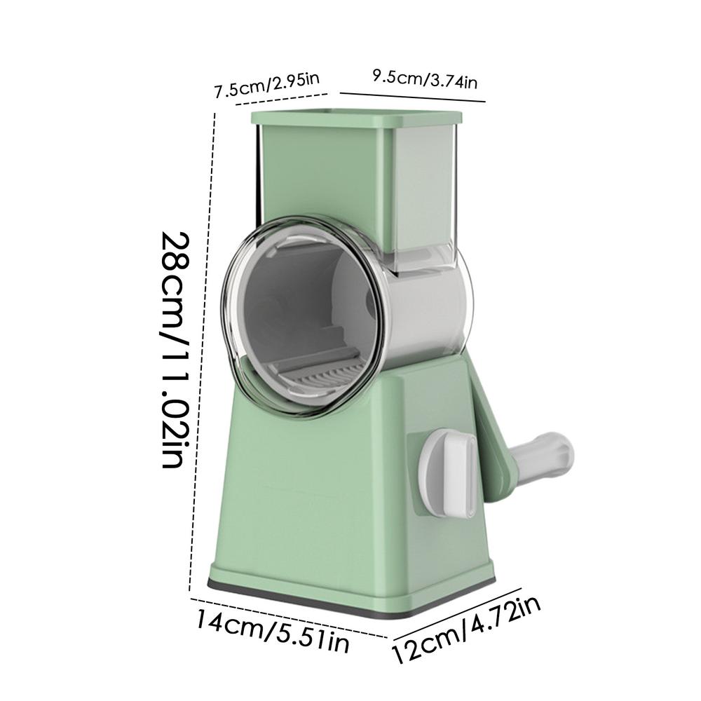 Rotary Cheese Grater Kitchen Slicer For Cheese With Handle Manual Garlic Grinder Multifunctional Shredder Nut Chopper For Home