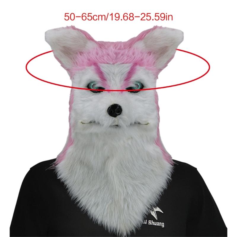 Halloween Maske Realistische Mundbewegung Hundemaske Tierkopfmaske für Partydeko