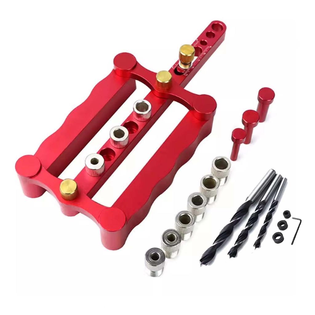 3-in-1 Vertical Woodworking Hole Opener, Wood Dowel Wood Puzzle Board Side Drilling Locator