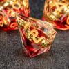7 Teile/satz Harz Ring Anzahl Polyhedral Würfel für Rolle-Spielen RPG Brettspiel Spielzeug