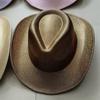 Silberfarbener Glitzer Cowboyhut Western cowboy Männer und Frauen Retro Party Bühnenparty Cowboyhut Outdoor Ritterhut Großhandel