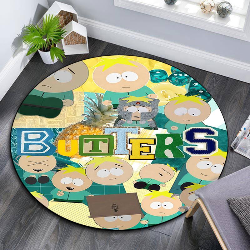 Butters Stotch Pattern Round rug,Carpet Rug for Living Room Bedroom Playroom ,Non-slip Floor Mat,Holiday Gifts and Birthday Gifts.