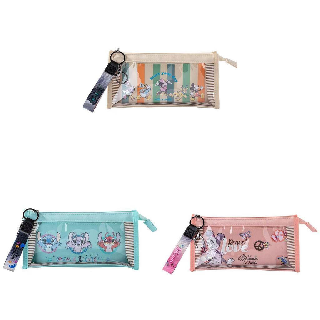 Mickey Mouse And Donald Duck Kids Large Capacity Pencil Case With Pvc And Polyester Storage For Students