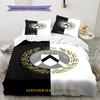 Udinese Calcio Club Bettwäsche Steppbett Set Bettbezug Kissenbezug Heimdekoration Geburtstagsgeschenk (1 Bettbezug + 2 Kissenbezüge, ohne Füllung)