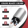 Black & Silver Metal 12V Solenoid Switch SS-1227