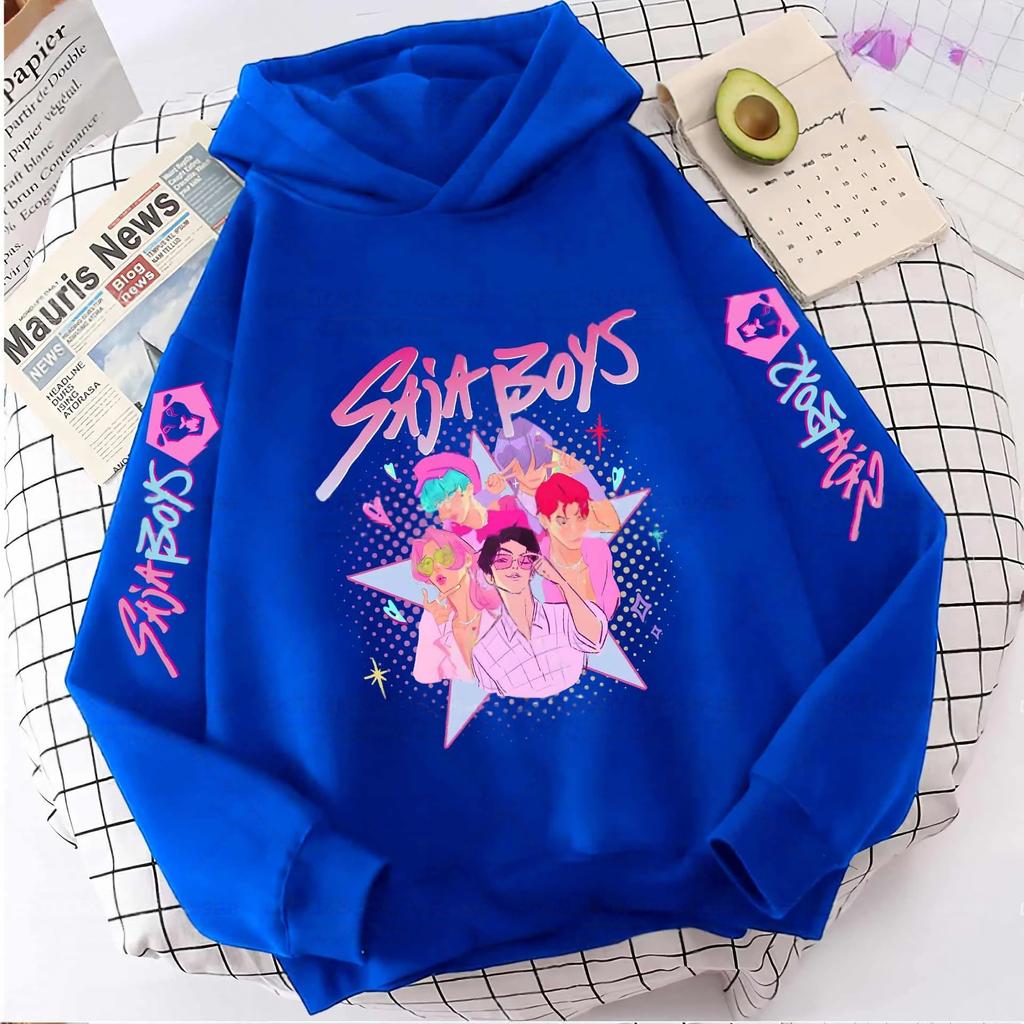 Autumn Winter KPop Demon Hunters Print Children's Hoodie Fashion Casual Sweatshirt Kids Sportswear Girls Clothes Hooded Pullover