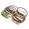 10Pc Luxury Multicolor Fashion Adjustable Bracelet Stainless Steel Wire Waterproof Rope Bracelet Men Women Jewelry Accessories