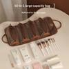 Portable Makeup Bag High Quality Cosmetic Storage Pouch Travel Toiletry Organizer Convenient Pu Leather Makeup Bag For Desktop