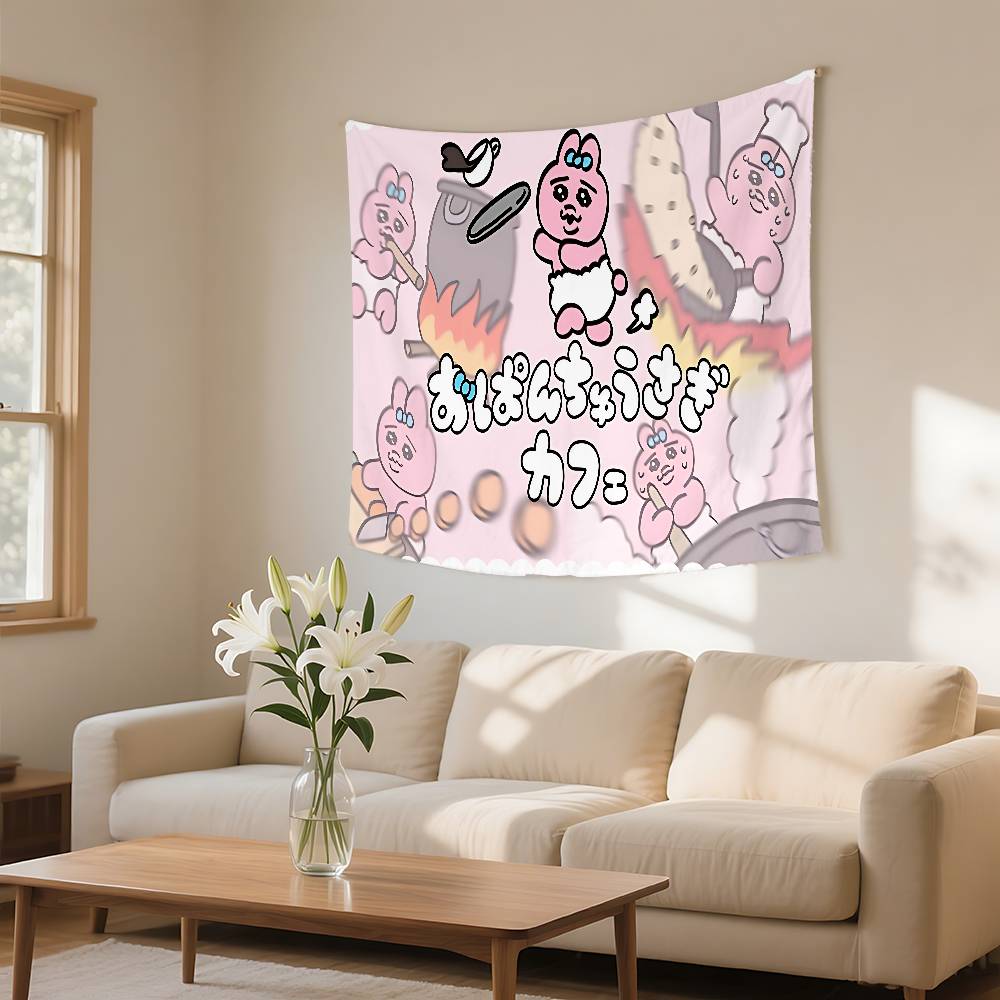 OOpanchu UUsagi Cartoon Tapestry Customizable Tapestries Of Various Styleswall Hangings Celebrity Photo Printing wall Hanging