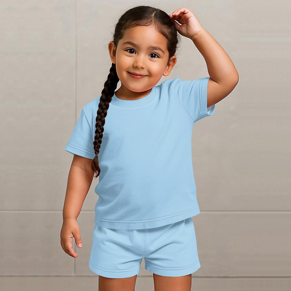 Patriotisches Kinder-Outfit – Kurzarm- und Shorts-Set, 2-teilig, für Jungen und Mädchen