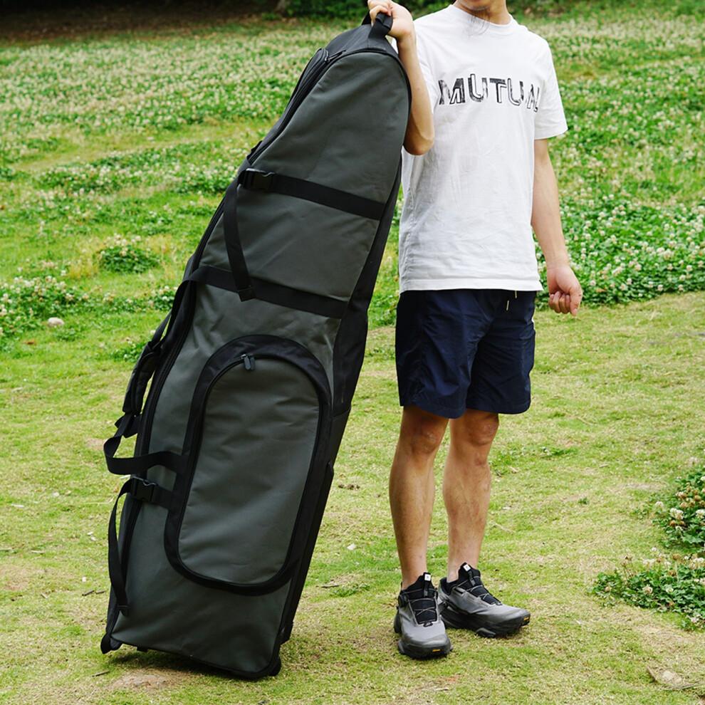 Premium Wheeled Travel Golf Bag Padded Flight Cover Case with Wheels