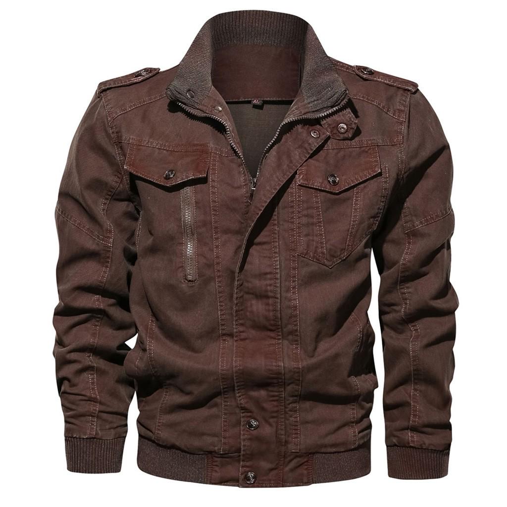 Men's  Winter Eur-American Style Vintage Plus Size Washing Jacket Coat