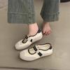 Mary Jane women's shoes summer new little white shoes cloud puff shoes flat casual single shoes