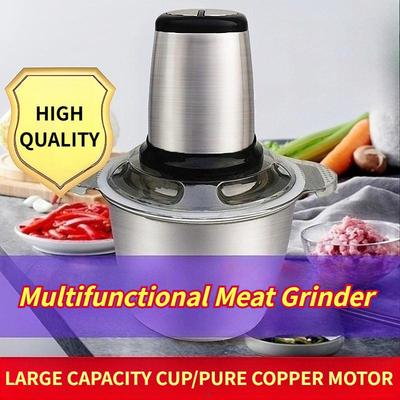 Kitchen Automatic Food Processing Device Stainless Steel Multifunctional Meat Grinder Household Electric Meat Mincer