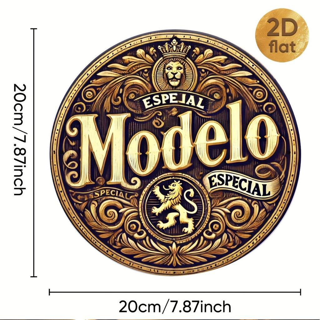 Segno in Latta Metallico Birra Decorazione Murale 20x30cm
