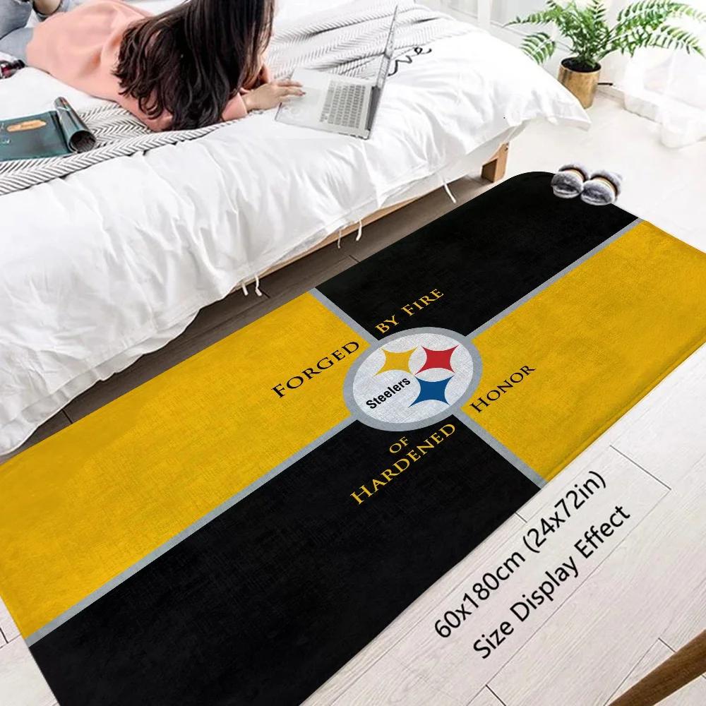 Carpets PittsburghS SteelerS Bath Rug Mat Rug for Bedroom Mats Kitchen Carpet for Bathroom Things to the Room Decoration Items