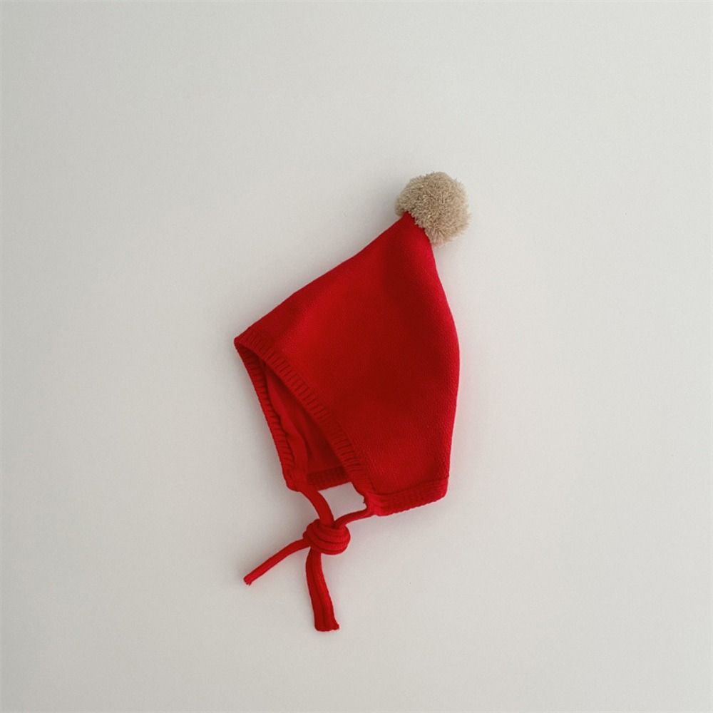 Knit Ear Protection Caps Thickned Toddler Bonnet Cap Fashion Pom Baby Hat