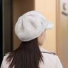 New Mink Hat Women's Winter Beret Mink Fleece Women's Hat Mom Warm Hat