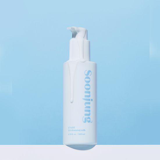 Etude Pure Mildly Acidic Cleansing Milk 200ml Promotion (+100ml Refill)