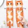 Funny Cat Hand Towel for Kitchen and Bathroom,  Cute Cat/Dog Decorative Hanging Towels Soft Christmas Cat Lovers Gifts for Women